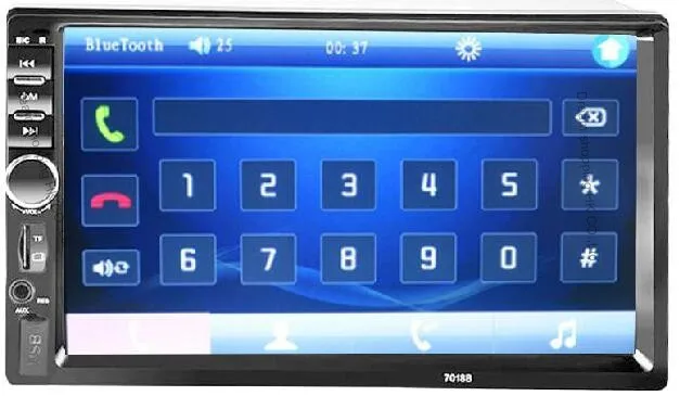 7018B 2DIN car Bluetooth Audio 7 HD Radio In Dash Resolution Touch ScreenP3 LED display Stereo M MP5 Player radios para autos (3)