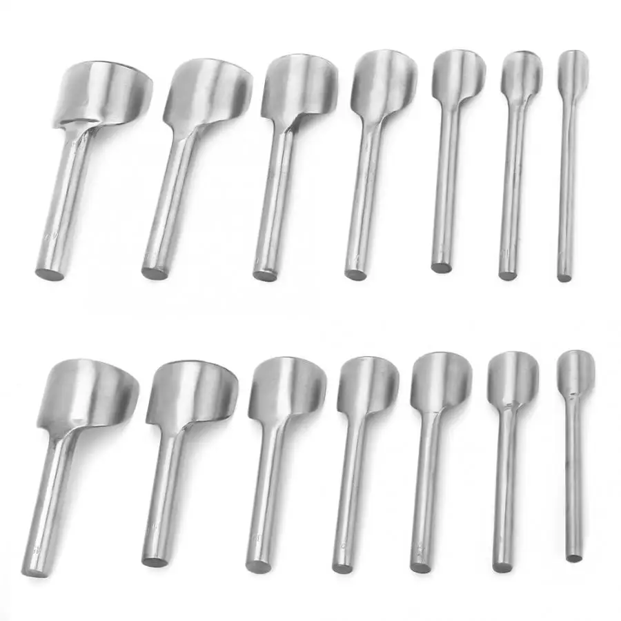 

Desktop Punching Leather Hole Punching 7pcs Leather Craft Punch Set Half Round C-Shaped Cutter Punching Tool Hand Puncher