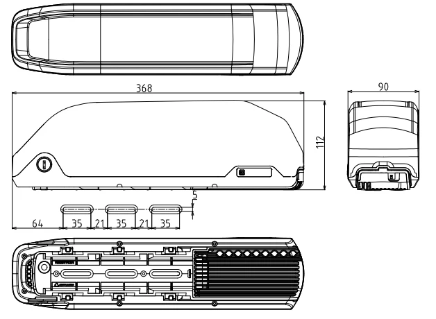 Best Ebike Polly Battery case 36V / 48V Polly DP-6C Battery case for 65pcs 18650 cells  9 Best Ebike Polly Battery case 36V / 48V Polly DP-6C Battery case for 65pcs 18650 cells  9