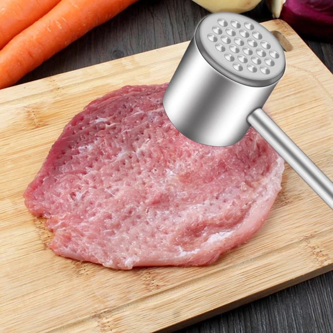 Двухстороннее устройство для отбивания мяса из нержавеющей стали, инструменты для молоток для мяса ручной молоток, пабала для тендеризатора, стейк из свинины и телятины