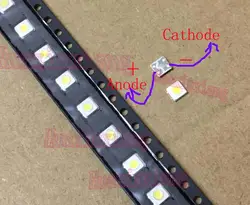 100 шт./лот SMD СВЕТОДИОДНЫЙ 3535 3 V 1 W 3537 100LM холодный белый для ТВ Подсветка