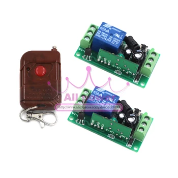 

Wholesale DC 12v 10A relay 1CH wireless RF Remote Control Switch Transmitter+ Receiver Free Shipping