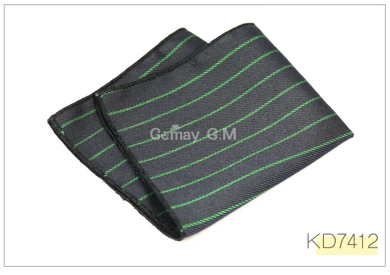 High Quality Cotton Mens Pocket Square Adult Plaid Hankerchief Scarves Vintage Hankies Men's Hanky Square Handkerchiefs - Цвет: KD7412