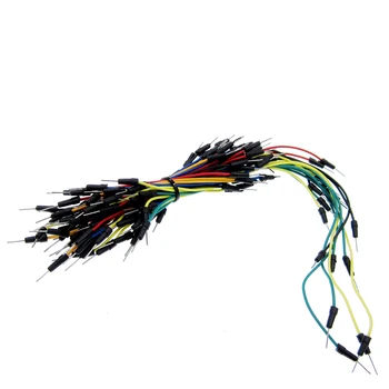 

65pcs*10=650pcs Jump Wire New Solderless Flexible Breadboard Jumper wires Cables for-Arduino High quality