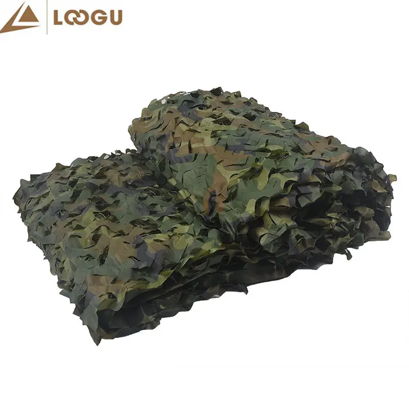 LOOGU 1.5 M * 2 M العسكرية التمويه صافي 150D البوليستر أكسفورد الشمس المأوى سيارة-يغطي الخيام التمويه المعاوضة للتخييم الصيد