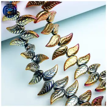 

JuleeCrystal Little Wings 8x18mm 30PCS Colorful Lampwork Wings Beads for Jewelry Making