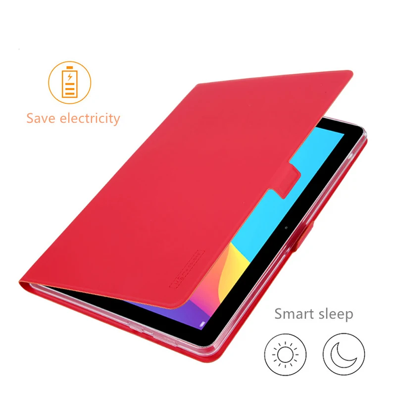 Чехол подставка из экокожи для Huawei Mediapad T5 10 1 дюйма с магнитной застежкой|Чехлы