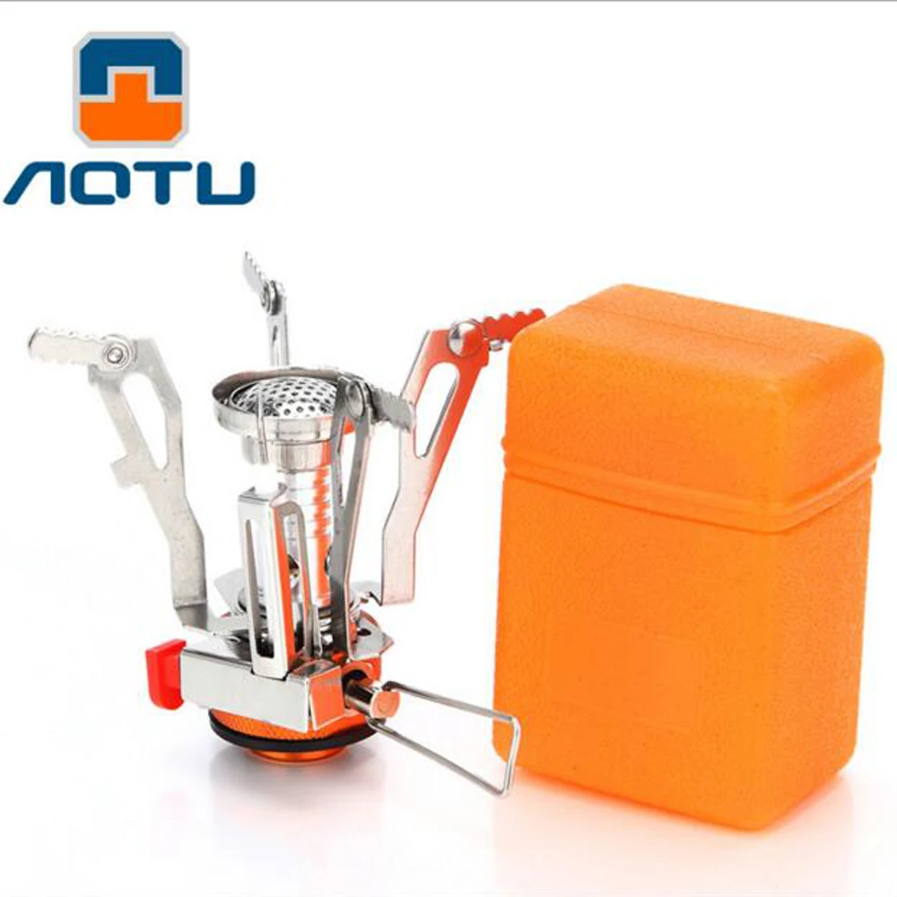 Mini Portable Aluminum Alloy Picnic Butane Gas Stoves Burner Outdoor