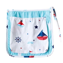 31x31cm Stroller Hanging Bag For Infant Baby Bed Organizer Cotton Storage Bag on Baby Crib