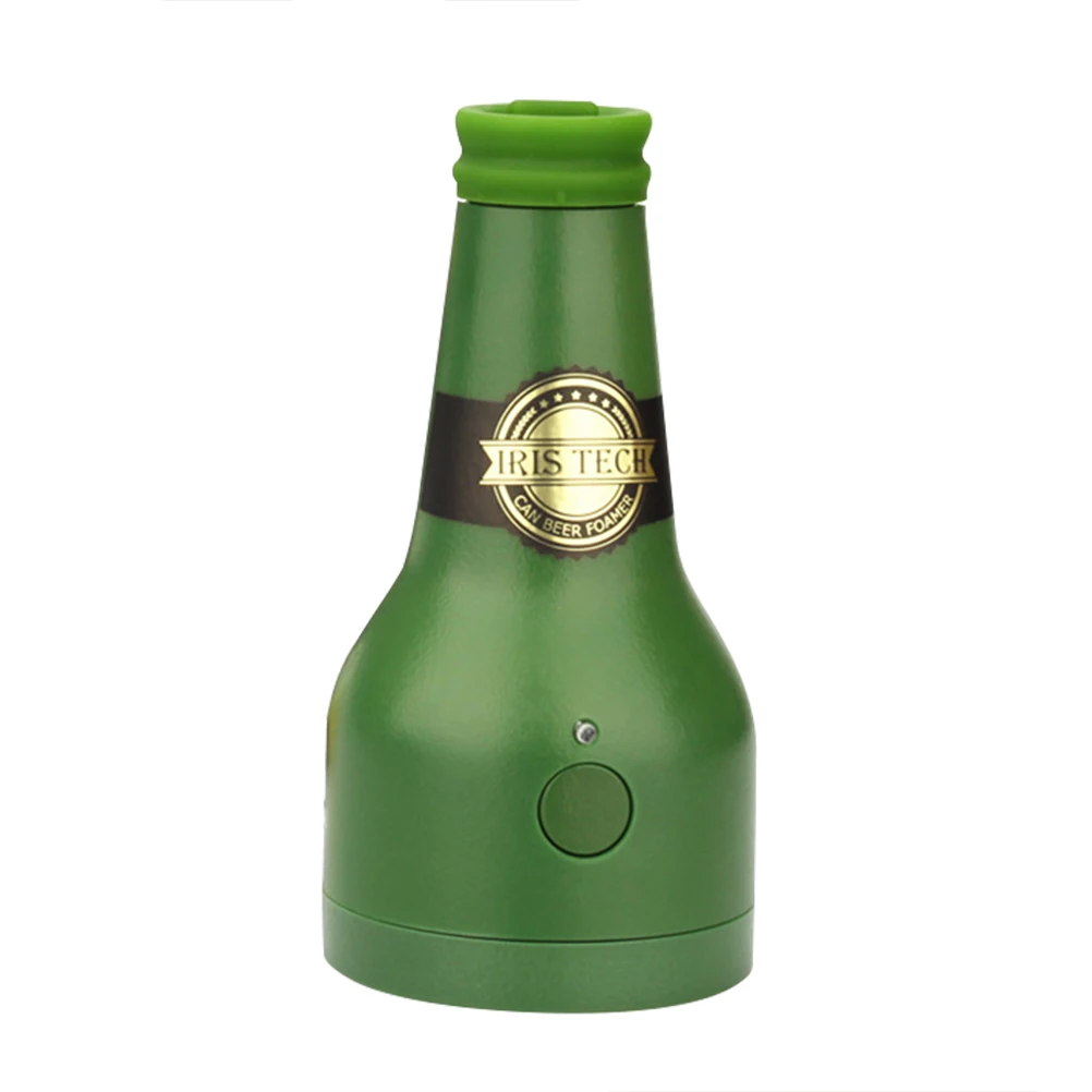 1pc Ultrasonic Beer Foamer Creative Bottle Shape Foam Maker Portable Outdoor Party Bubbler For Canned Bottled Bar Use |