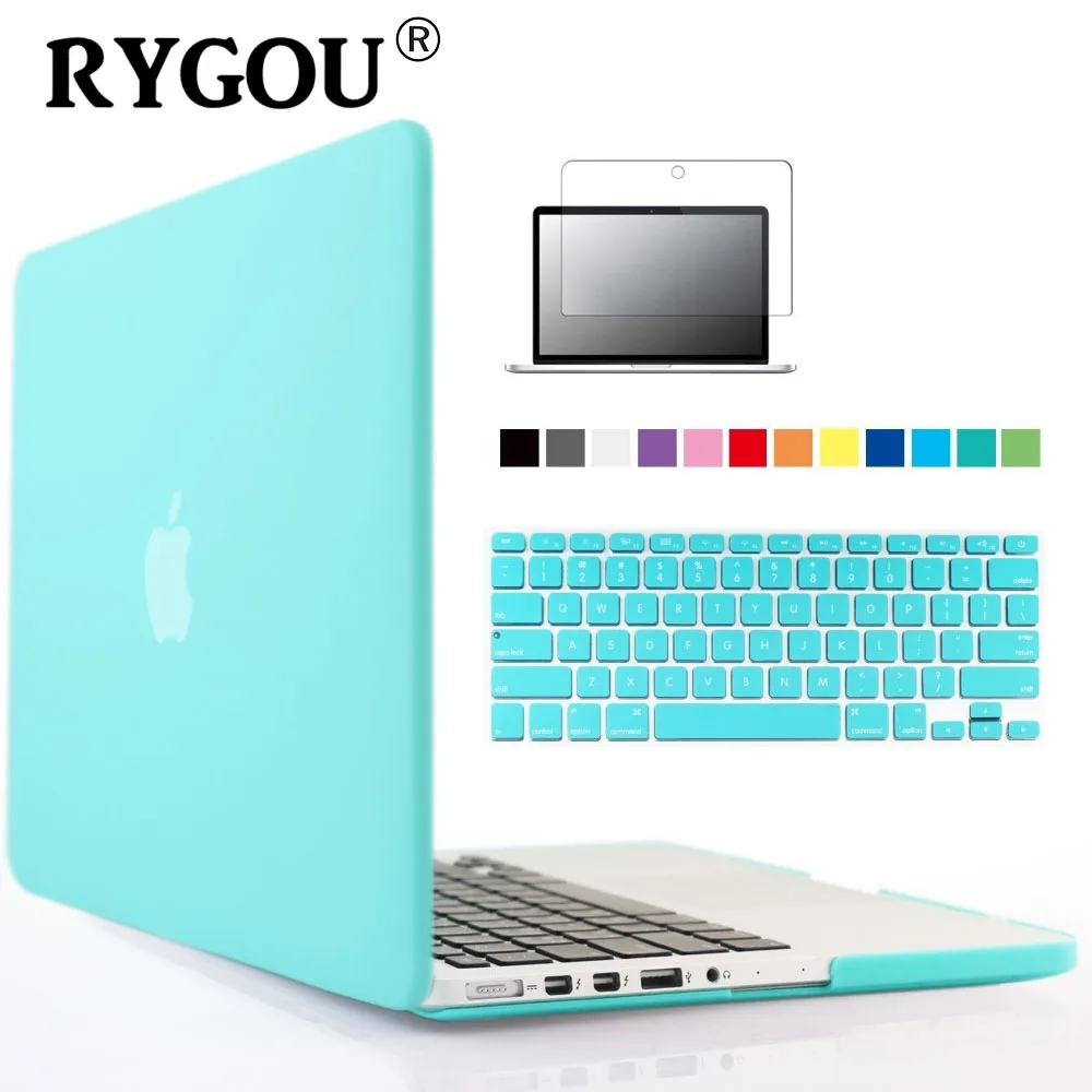 Clear Rubberized Hard Shell Case Cover Keyboard MacBook Air Pro Retina 11 13 15/"