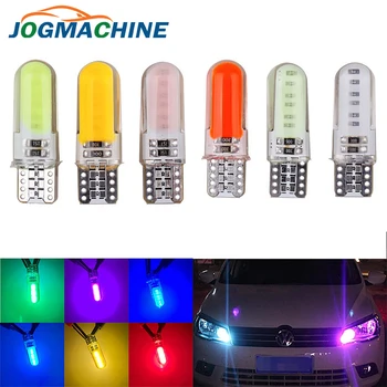 

6PCS T10 W5W LED car interior light COB marker lamp 12V 168 194 501 Side Wedge parking bulb canbus auto for lada car styling