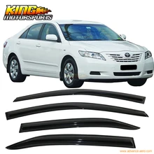 Для 2007-2011 Toyota Camry Smoked Aero JDM ветровые дефлекторы палки на окна Козырьки США Внутренние