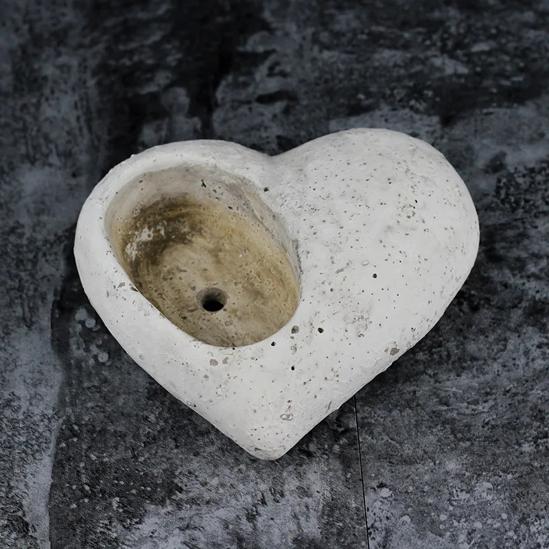 Силиконовая форма-сердце для бетона подсвечник ручной работы цемент пепельница плесень Ремесло Подсвечник инструмент