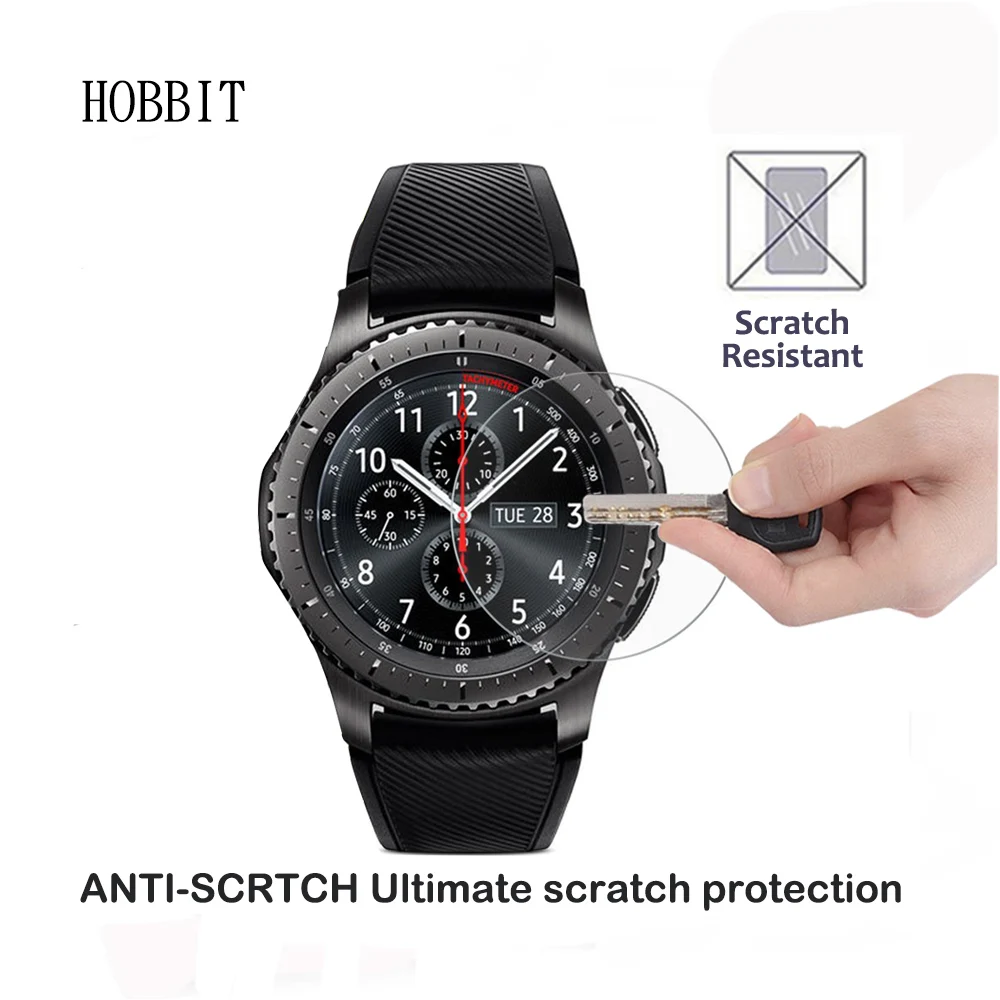 2 упаковки для Samsung Gear S3 Classic /Frontier Smart Watch 2.5D 9H твердость прозрачное устойчивое к