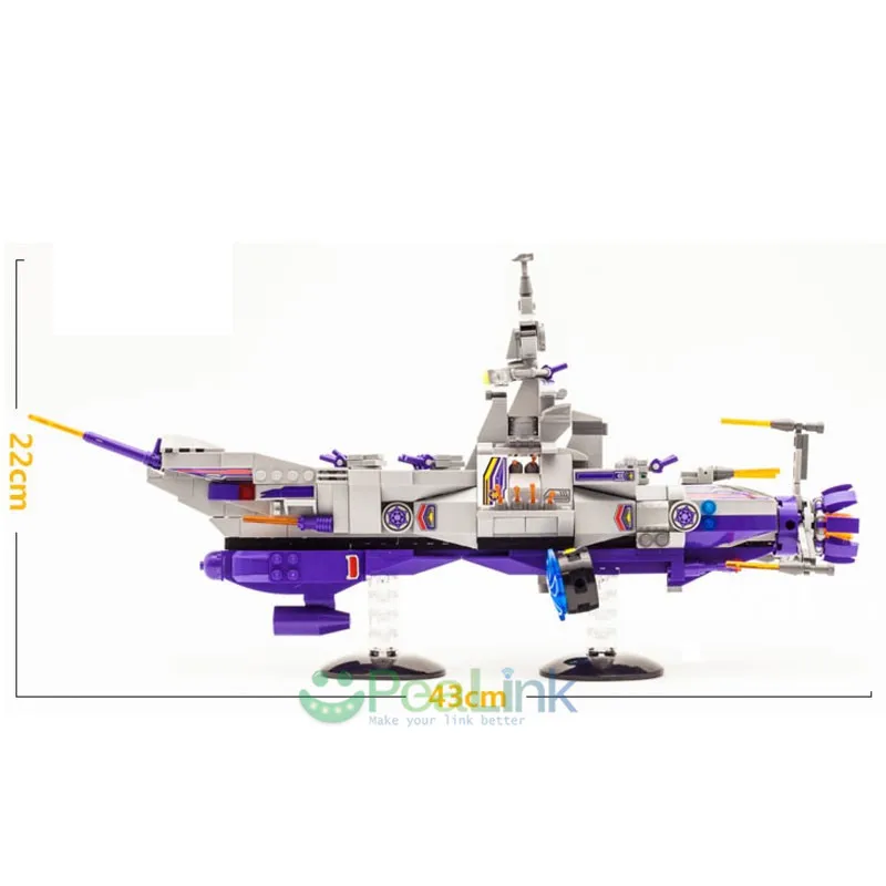 Enlighten 683 шт космическая война военный корабль армейская модель строительные