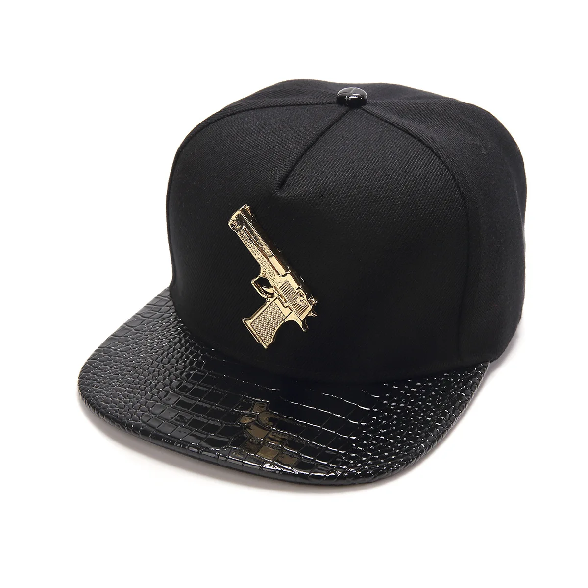 

Original gun pistol shape cotton flat -brimmed hats hip-hop cap baseball cap hat tide GD same paragraph