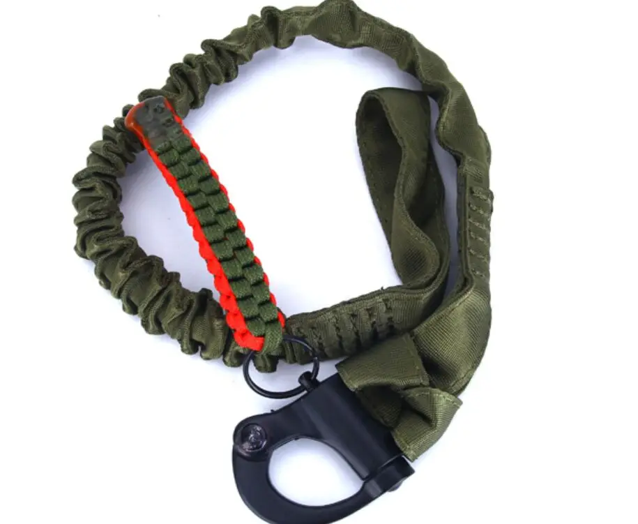 

Tactical Military Quick Release Gun Sling CS Game Safety Belt Lanyard Rope Outdoor Sports Multi-functional Elastic Rifle Sling