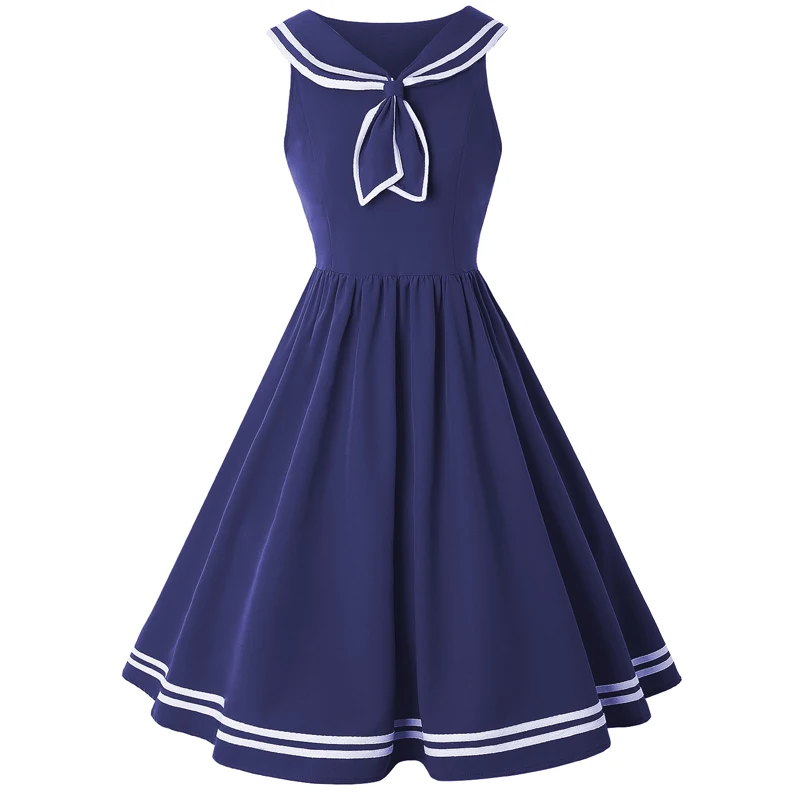 navy blue pin up dress