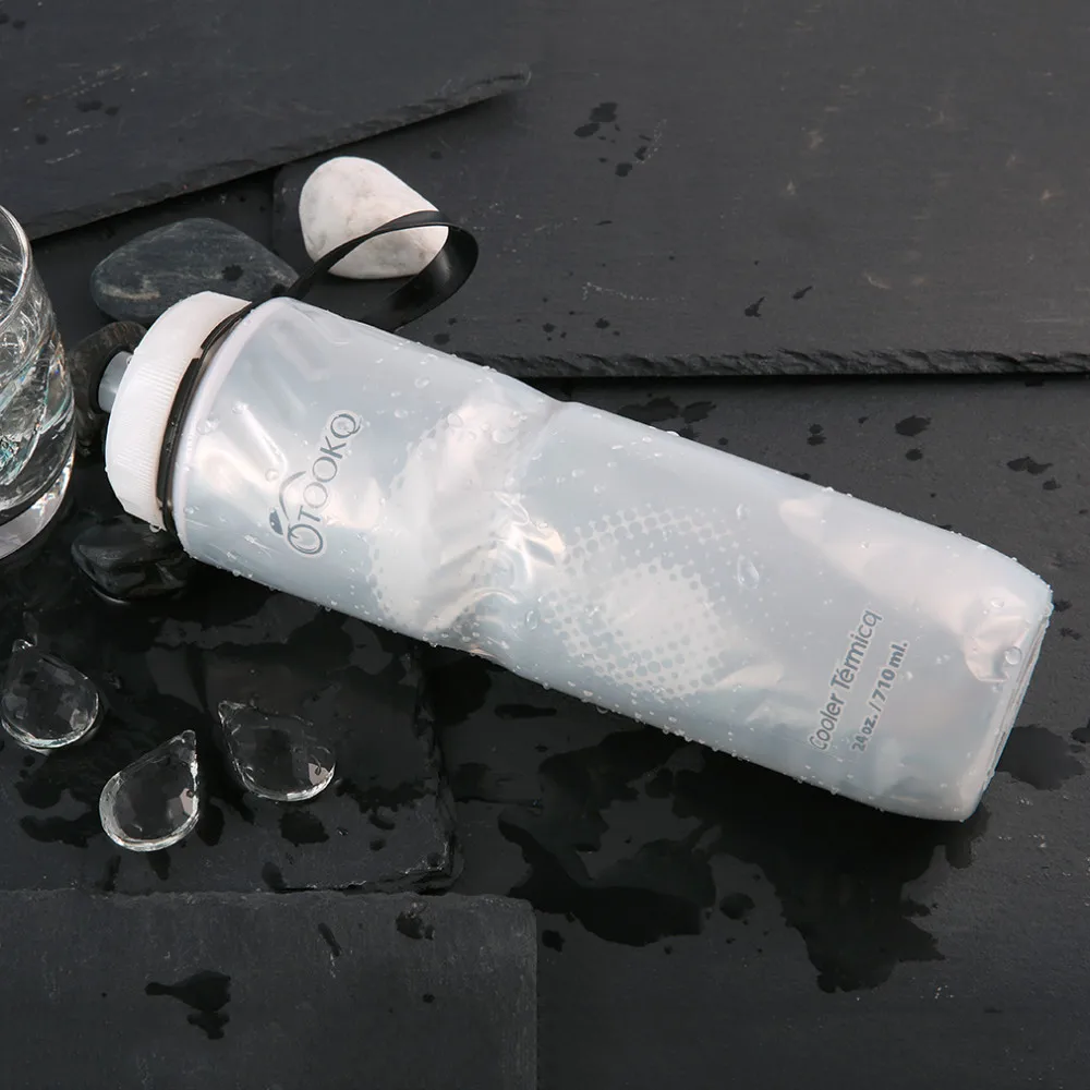 710 мл портативная уличная Изолированная бутылка для воды велосипедный Велосипед Велоспорт Спортивная чашка для воды чайник бутылка для повторного использования 24 унции Горячая