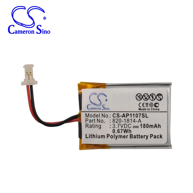 Аккумулятор Cameron Sino 180 мА · ч для Apple PowerBook G4 RAID 820-1814-A A1107 17-дюймовый RAID-контроллера |