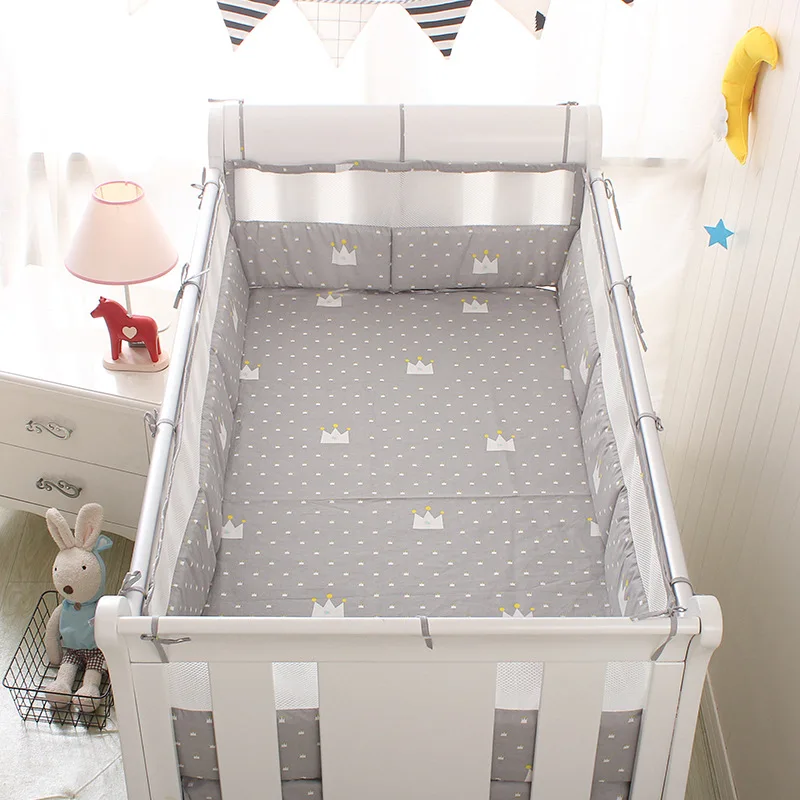 Ins Summer Breathable Cradle Protector Crib Enclosure Collision Crib Bed Sides Baby Crib Clothes Baby Products Children's beds (2)