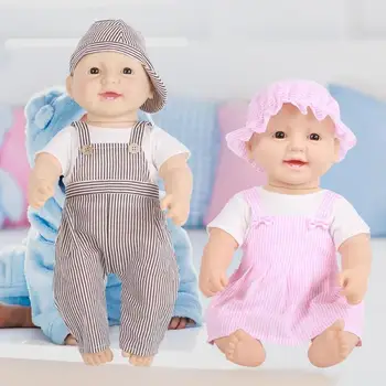 

Baby Simulation Doll Toy Soft Vinyl Lifelike Reborn Baby Doll Boys Girls Sleepping Playmate with Disassembled Clothes Kids Gift