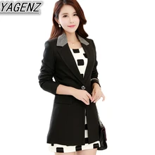 Повседневный маленький костюм женский осенний тонкий костюм Женская модная темпераментная Верхняя одежда Женский Тренч большого размера свободные топы