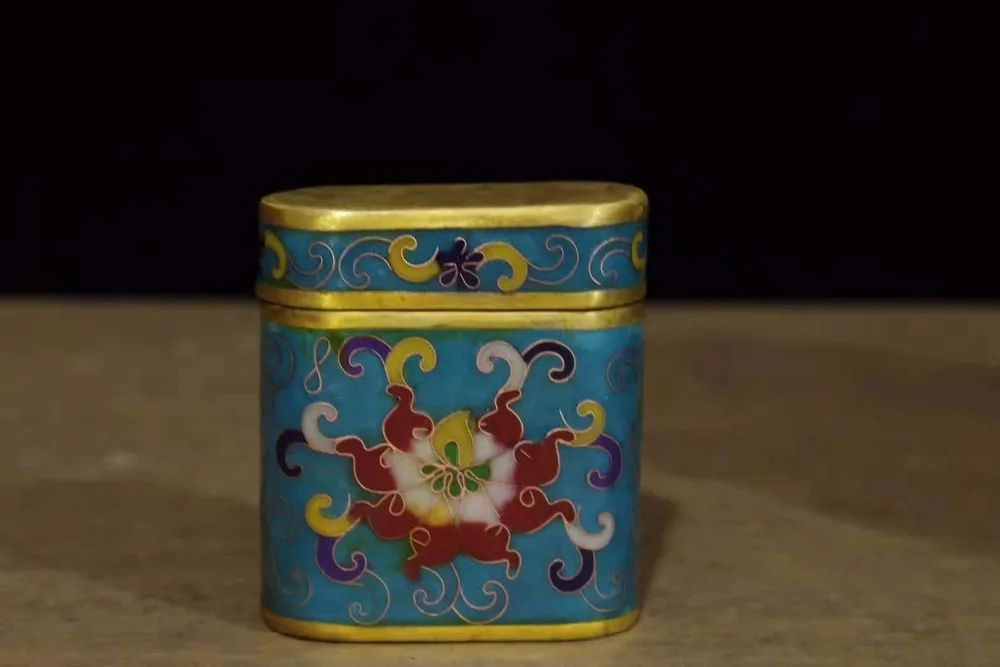 

Exquisite Chinese Traditional Craft Old-style Cloisonne Toothpick Box, Cigarettes Case
