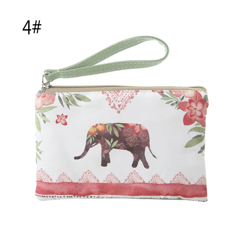 Модный женский холщовый кошелек, маленькие сумки на молнии, держатель для карт, кошелек, сумочка, чехол для телефона - Цвет: 4