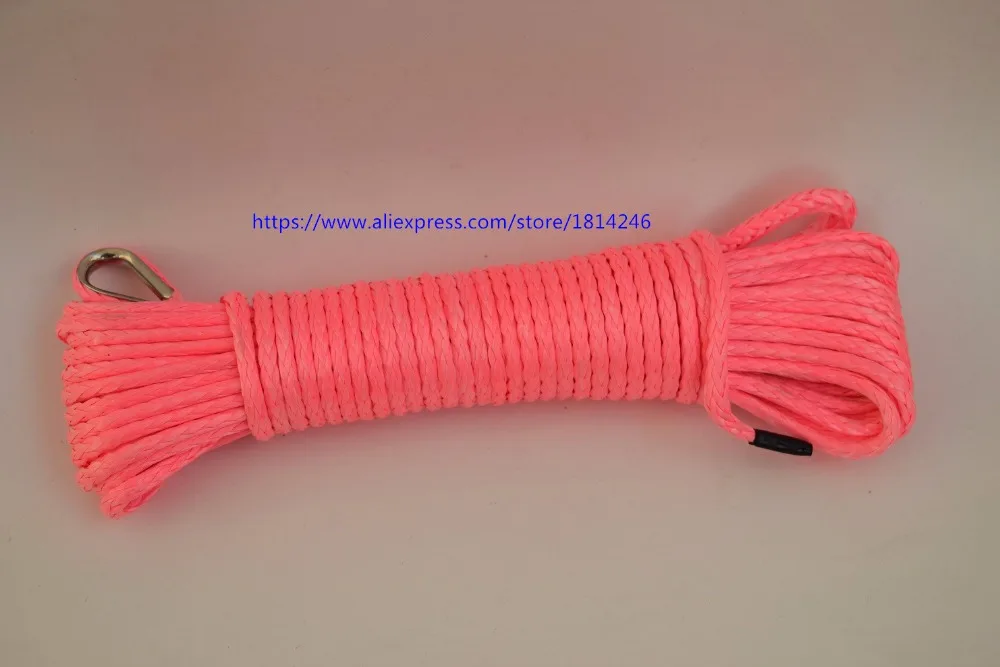 Good Quality Pink 4mm*15m ATV Winch Line,Boat Winch Rope,Winch Cable