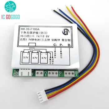 

3S 12.6V 12V 100A Lithium Battery Protection Board 3 Cells 11.1V Polymer Balance Function Li-ion Charge Protect Module PCB BMS