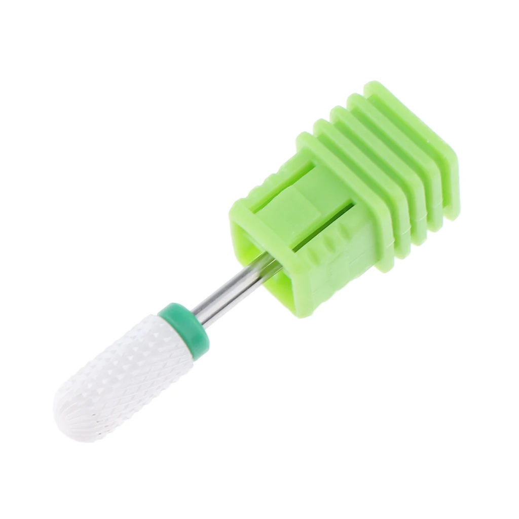 1 Piece Nail Art Grinding Ceramic Polish Bullet Drill Bits Electric Manicure Machine 4 Color