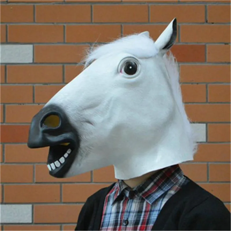 Cosplay Halloween Carnaval Easter Party Horse Latex Mask Realistic