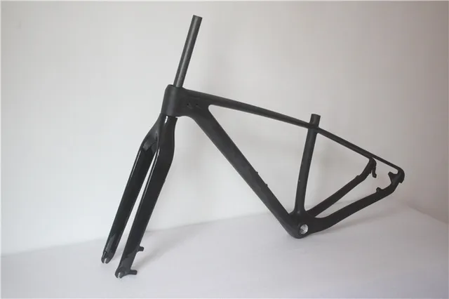 Best price at $380 Cheap 2016 T800 carbon mtb frame with fork 29er/27.5er mtb carbon frame 650B carbon mountain bike frame 142*12 135*9mm 29er rigid fork