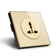 Закаленное Стекло поверхности стенной розетки 86 стиль 13a 110 В-250 В