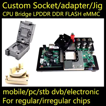 

BGA386 Custom socket adapter test jig BGA LGA386 LBGA386 CSP386 QFN386 SOCKET CPU LPDDR North Bridge South