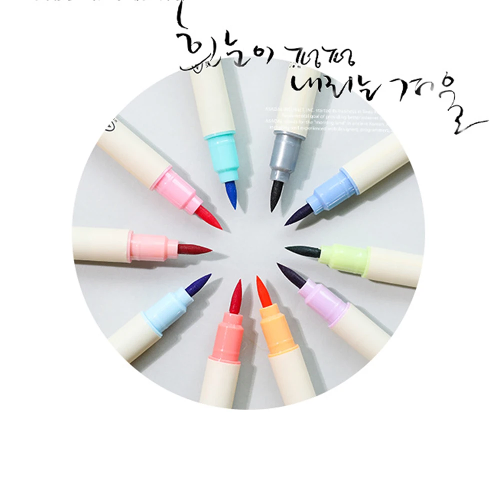 

12 colors Highlighter account diary decoration pastel color marker pen student painting brush graffiti pen