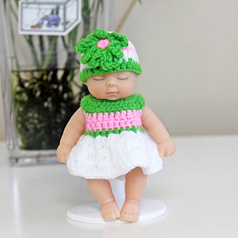 Детские куклы Плюшевые Bjd bebe Кукла реборн брелок игрушка для детей девочки Рождественский подарок из ПВХ дети Новорожденные игрушки суставы могут двигаться 12 см