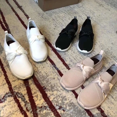 Deportivo Calzado Tricot Casual Chaussures Arc Femme Plate 2 Sauvage Blanc Plat Super 3 1 Fond Star forme wB7qBO