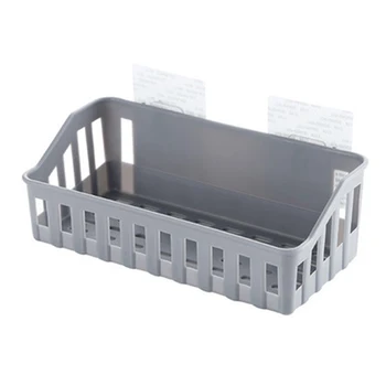

Bathroom Basket Suction Cup Organizer Holder Wall Mounted Kitchen Toilet Shelf Storage Rack for Toilet Paper Shower Gel Shampoo