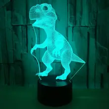 [DBF] ночник 3D лампа 7 цветов, меняющий ночник с умным сенсорным и пультом дистанционного управления 3D ночник мультфильм игрушки для детей
