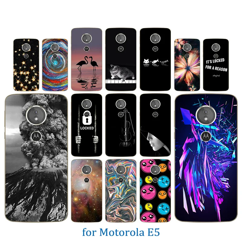 5 7 дюйма для Motorola E5 E Ультратонкий защитный чехол из ТПУ Moto (5-го поколения)