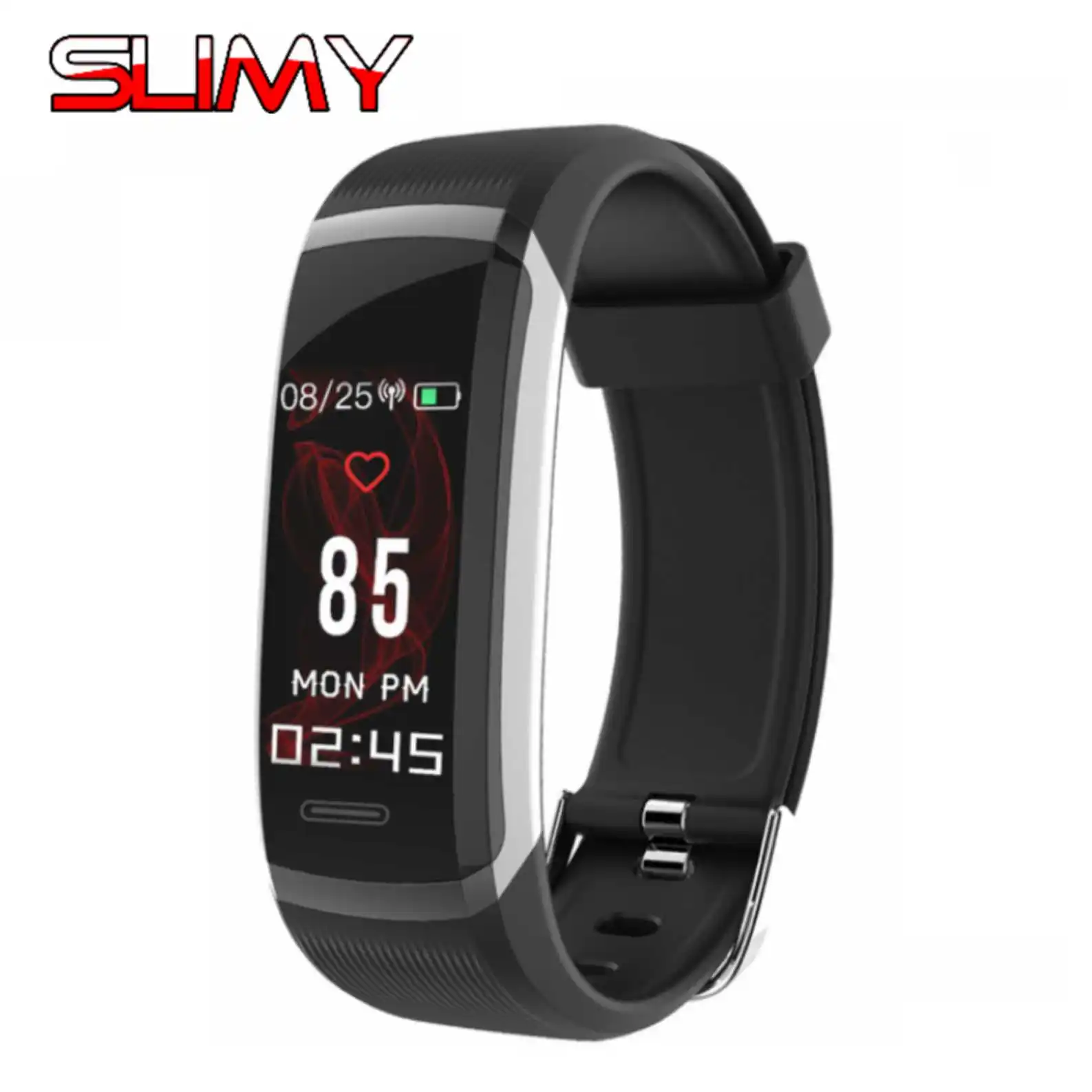 

Slimy Smart Bracelet GT101 Color Screen Heart Rate Fitness Tracker Bluetooth Smart Band Women Men for Iphpne Huawei Xiaomi Phone