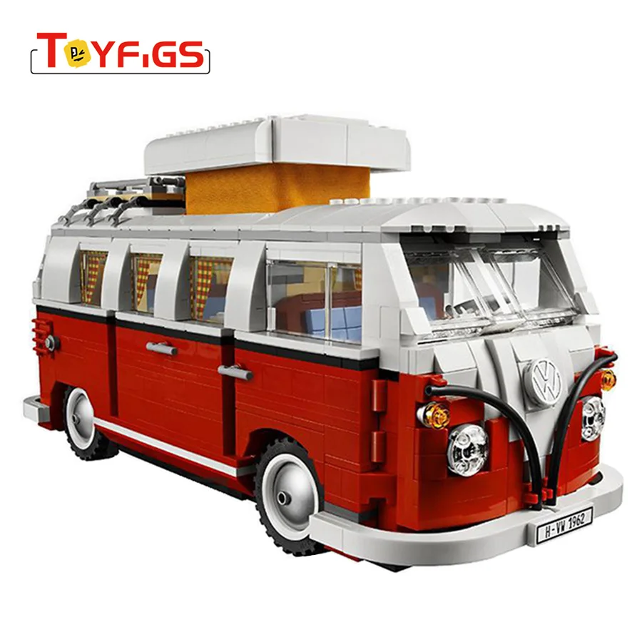 

Mailackers LEGOINGly Technic Blocks The T1 Camper Van Car City Building Blocks Legoed Friends 10220 Bricks Toy For Children Gift