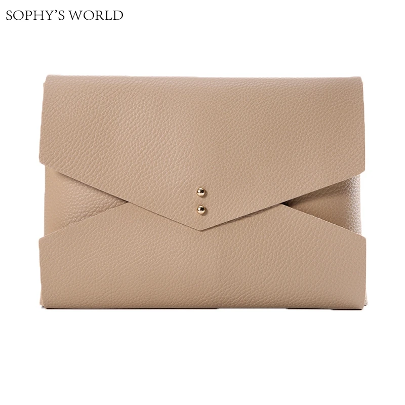 

Luxury Bags Women 2017 Soft Leather Women's handbags Fashion Clutch Purses European Simple Clutch Envelope Bag Female bolsa