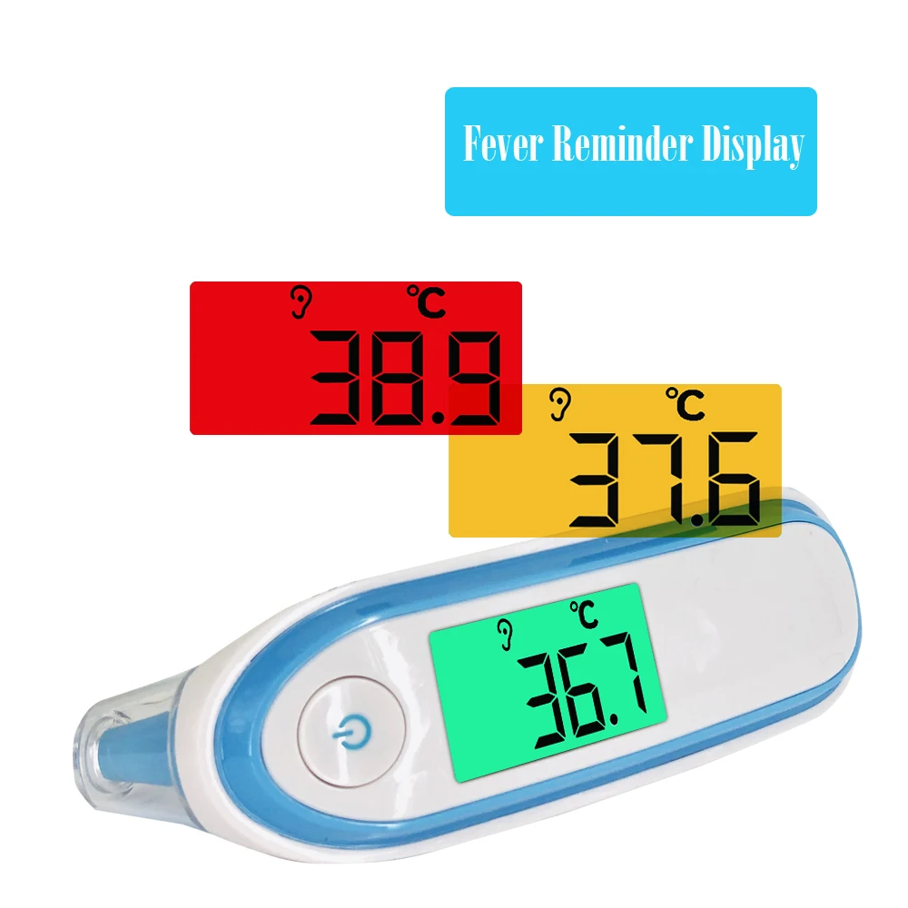 Уход за здоровьем CE FDA Бесконтактный ЖК-цифровой лазерный инфракрасный термометр температуры тела для ребенка