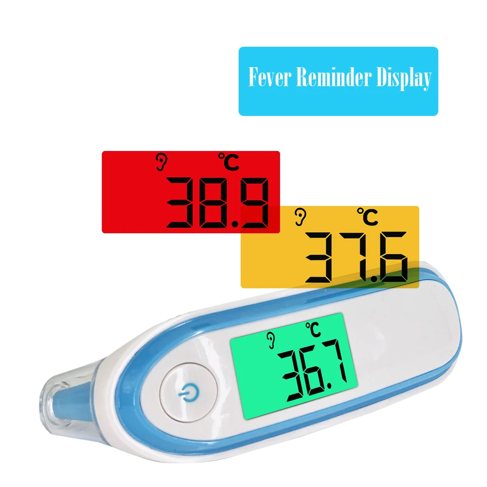 

Health Care CE FDA Non-contact Ear & Forehead LCD Digital Laser Infrared Body Temperature Thermometer for Baby