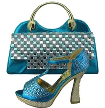 New Design Italian Shoe With Matching Bag Fashion Italy Shoe And Bag To Match African Women Pumps Shoes For Party 1308-35