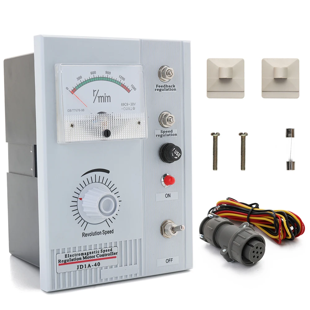 

Electromagnetic Speed Reguiation Motor Controller Variable Inverter Adjustable Eco-friendly AC 220V JD1A-40